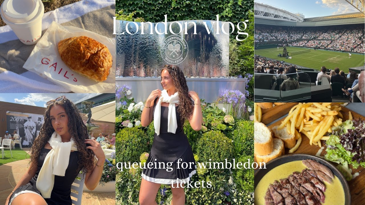 Wimbledon & London vlog🎾we queued for 6 hours…