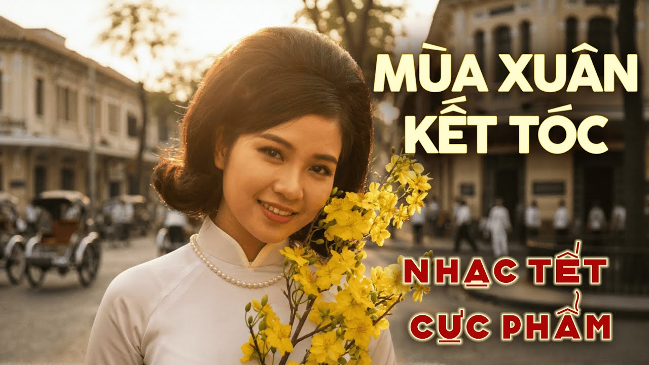 Mùa Xuân Kết Tóc (Official 4K)| Hồi Ức Sài Gòn 1960s Đẹp Đến Nao Lòng | Tuyệt Phẩm Nhạc Tết Trữ Tình