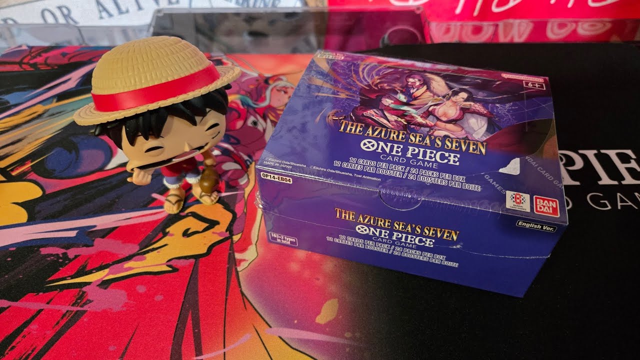 OP14 The Azure Sea's Seven Box Rip! | OP14 × EB04 Hybrid Box 👀 Leader Pack Hits?!