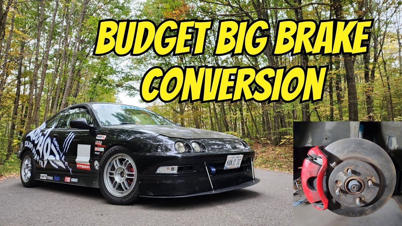 Type-R 4 lug big brake conversion and ABS delete on Honda / Acura Integra plus Kanjo VTEC pulls!