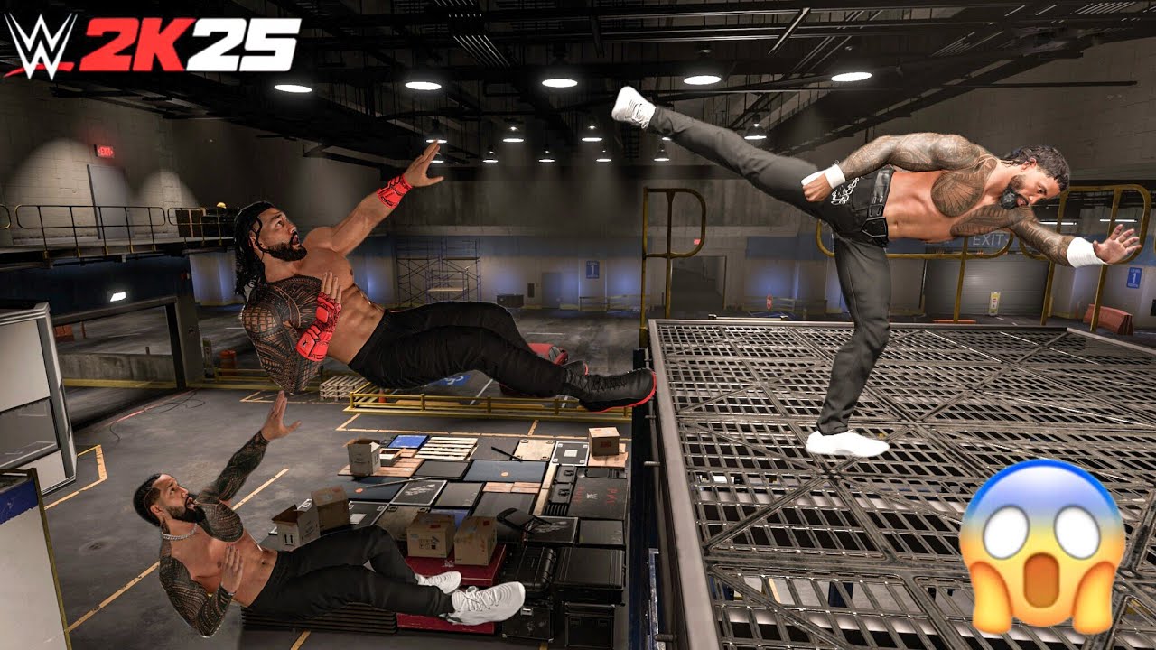 Jey Uso destroys OG Bloodline at Backstage Brawl | WWE 2K25 Gameplay