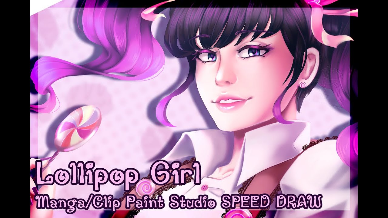Aoi Lollipop Girl OC Manga/Clip Studio Paint SPEED DRAW