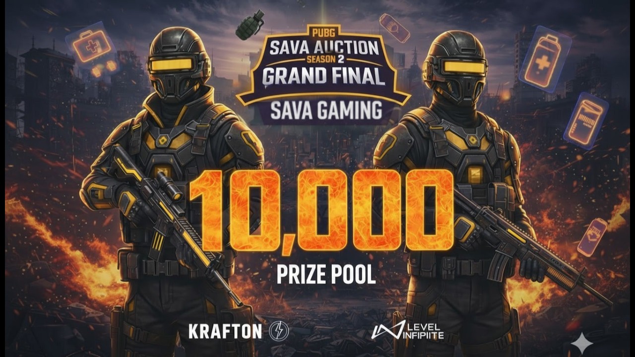 10K PRIZE POOL TOURNAMENT ON LIVE SAVA AUCTION SEASON 2[GRAND FINAL] |SAVA GAMING #live #pubgmobile