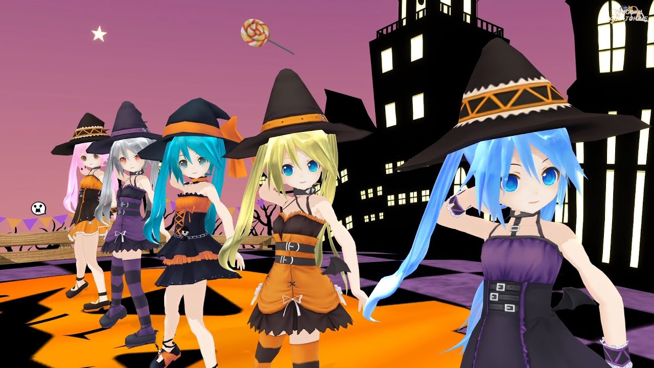 【MMD】　ちびあぴ達で♪Happy Halloween♪2024（1080p60fps）