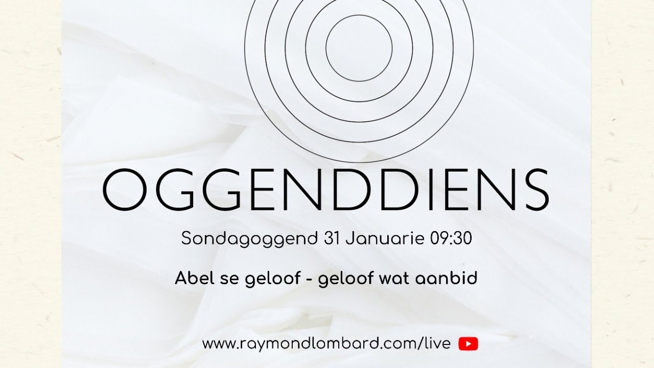 Abel se geloof - geloof wat aanbid