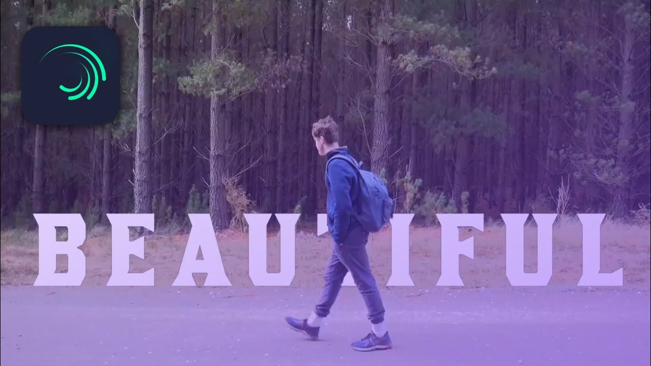 How to Create Text Behind Moving Objects Effect in Alight Motion
