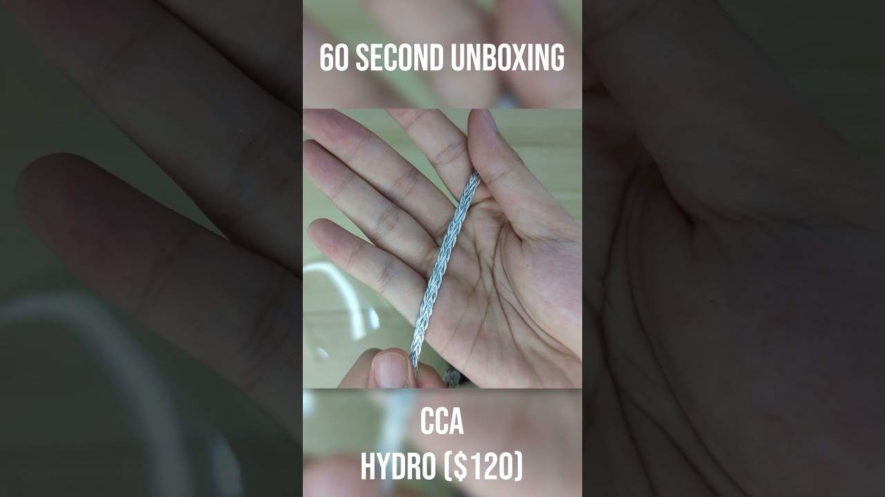 CCA Hydro 2DD + 8BA $120 in-ear monitor unboxing #unboxing #fyp #hifi #kz #cca #tech #iem