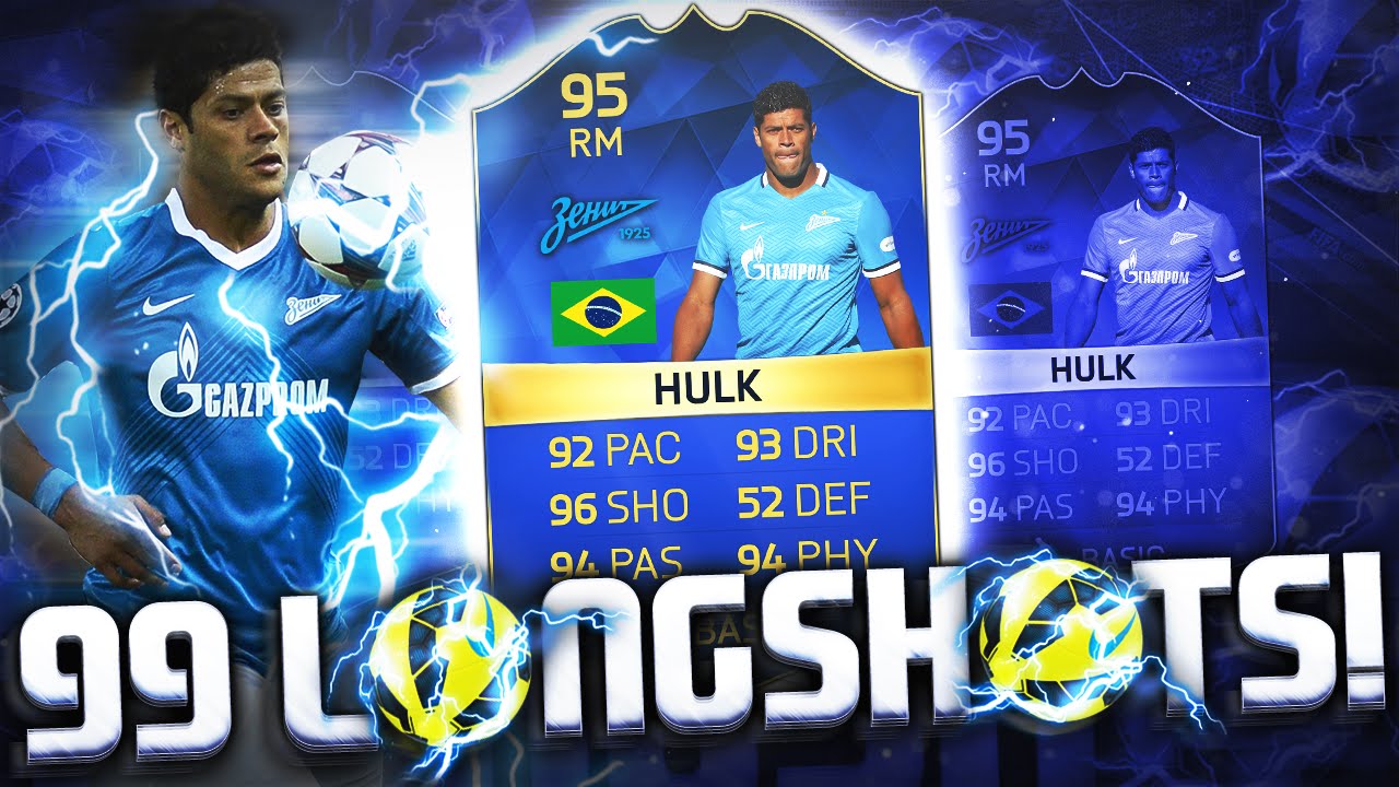 99 LONGSHOTS!!! TOTS HULK!!! FIFA 16 ULTIMATE TEAM