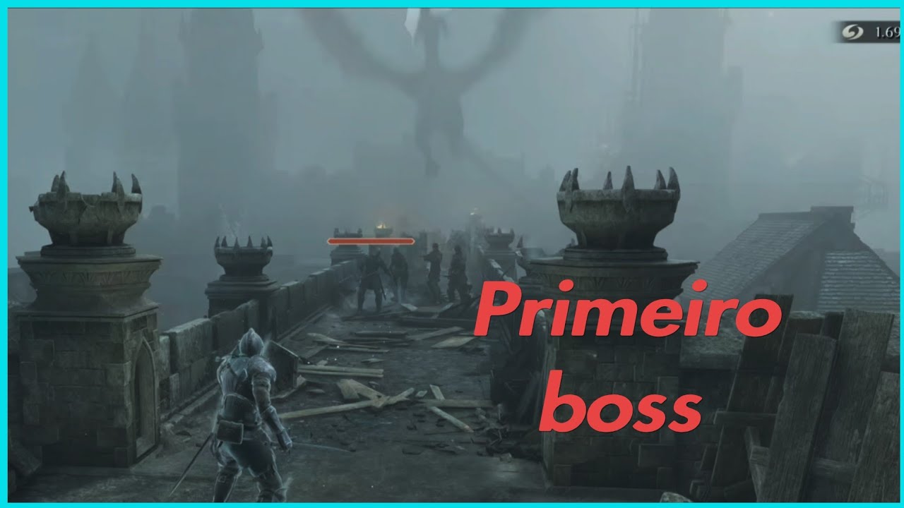 DEMON'S SOULS início GAMEPLAY 2 primeiro boss