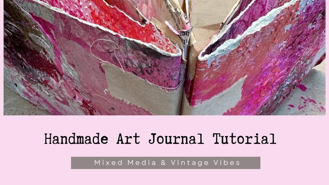 Handmade Art Journal Tutorial | Mixed Media & Vintage Vibes #junkjournal #artjournal #mixedmedia