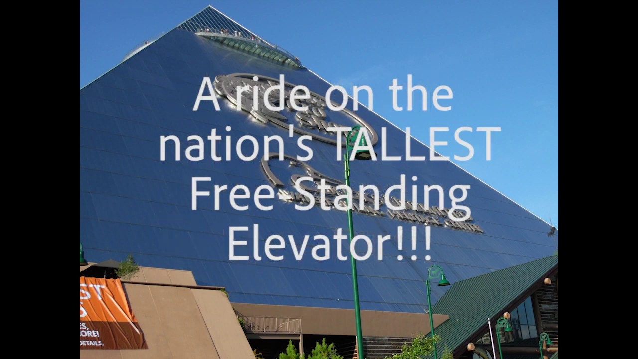 A ride on the NATION'S TALLEST FREE STANDING ELEVATOR!!! @ Bass Pro Shops at the Pyramid, Memphis TN
