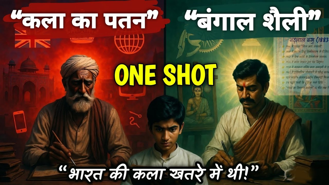 बंगाल शैली | Indian Art Revival | 1st Grade Drawing & Painting | Complete Notes | चित्रकला नोट्स