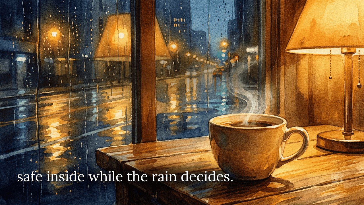 Rainy Night Window & Calm Music 🌧️ Deep Focus, Relaxation and Sleep Sanctuary (2.5 Hours)