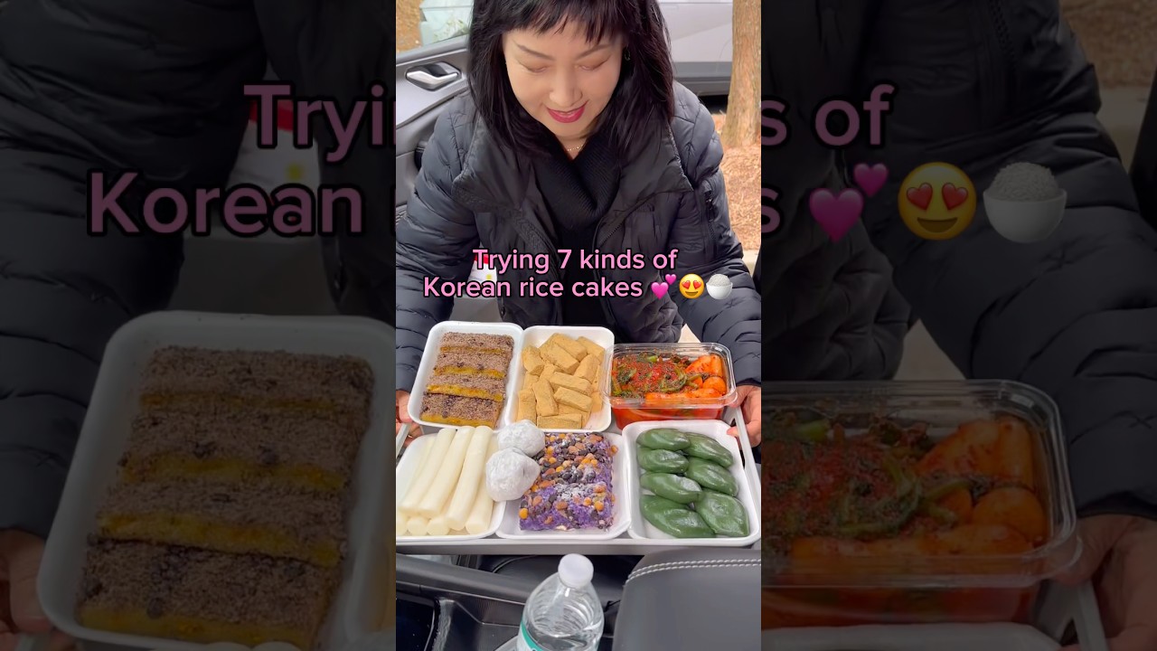 Trying 7 kinds of Korean rice cakes&hellip; #food #eating #mukbang #dessert