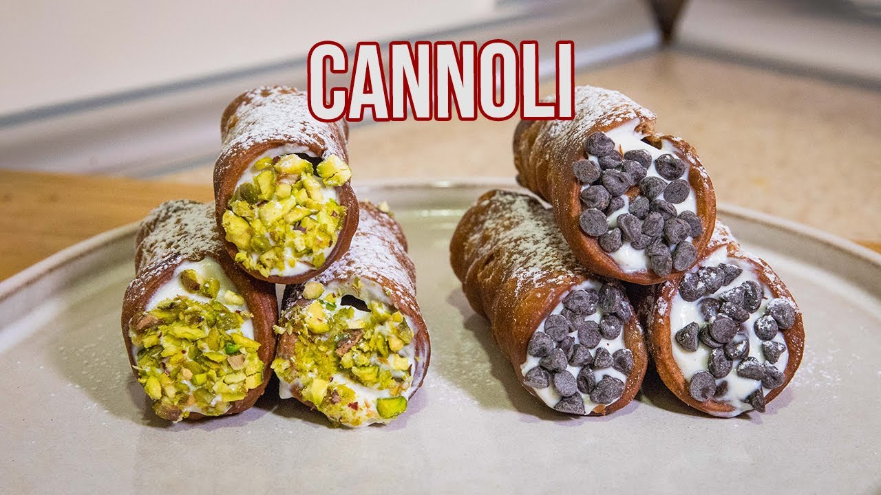 Cannoli sicilianos, alta repostería en casa