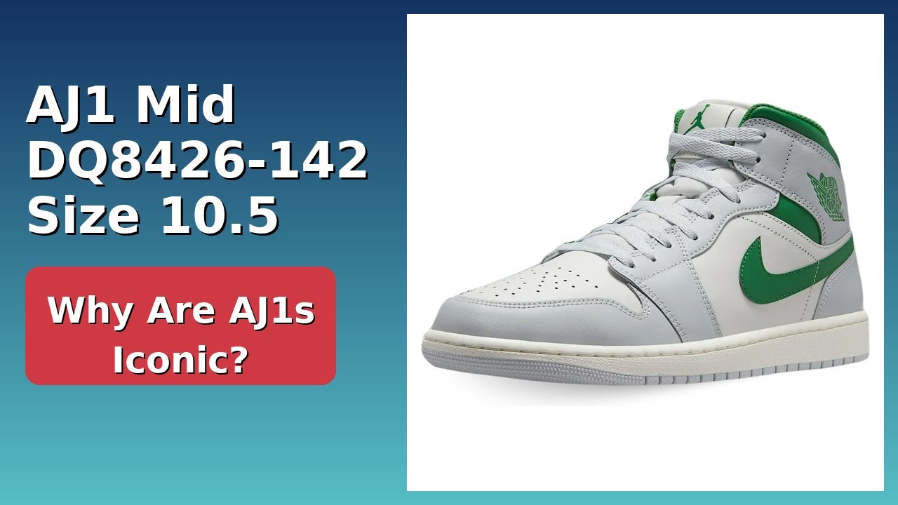 REVIEW (2025): AJ1 Mid DQ8426-142 Size 10.5. ESSENTIAL details.