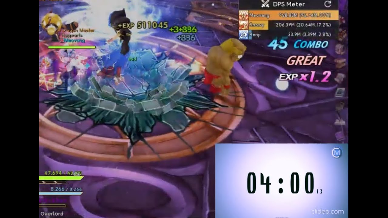 Re:Dragonica Paris tower 4:00:20 (3/4 party)
