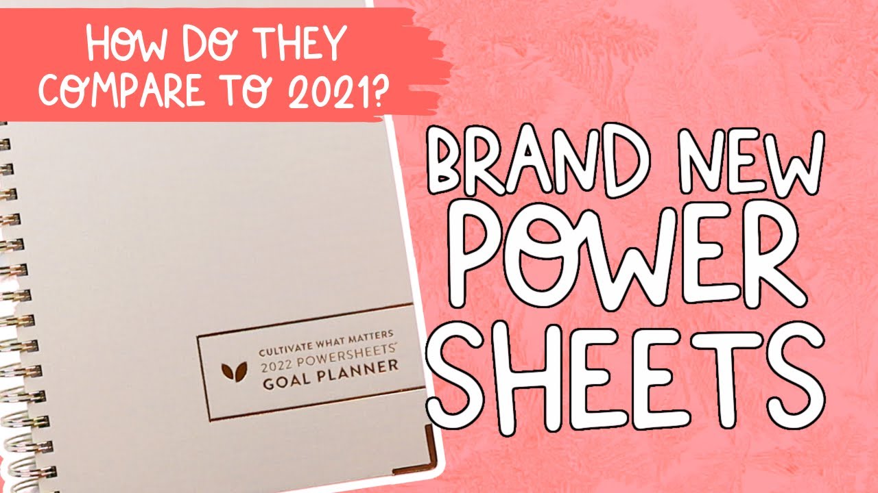 New Powersheets 2022 Edition! Comparison to 2021 + Accessories