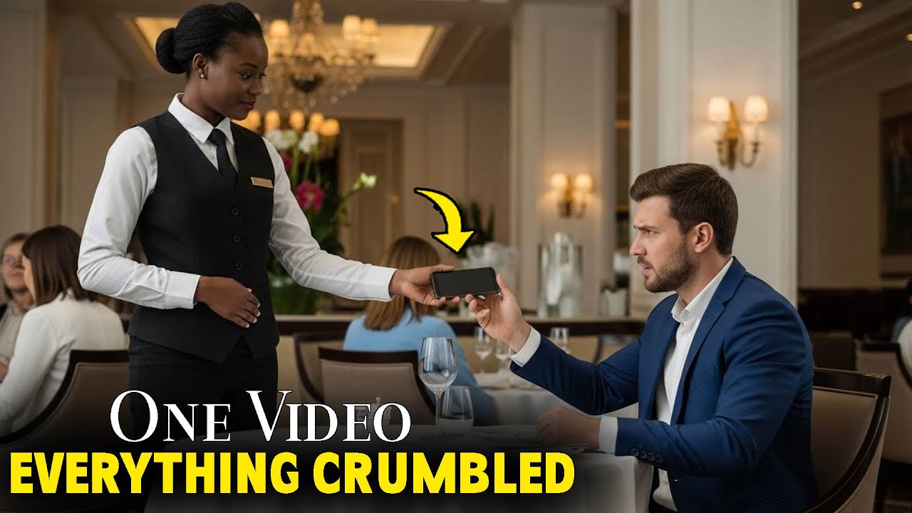 Black Waitress Returned the Billionaire’s Phone — Then Opened a Video Meant to Destroy His Entire!