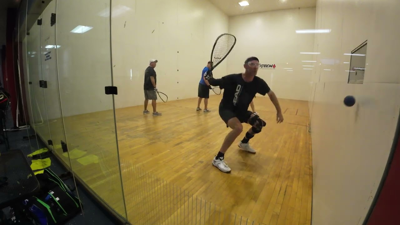 John & David vs Eric & Bill g3 #racquetball side view