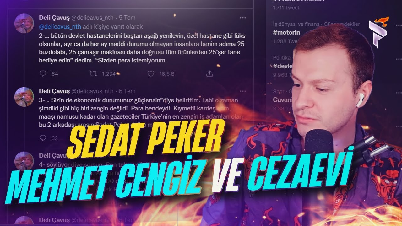 Sedat Peker'in Tweet Serisi Cengiz Holding ve Cezaevi Olayları