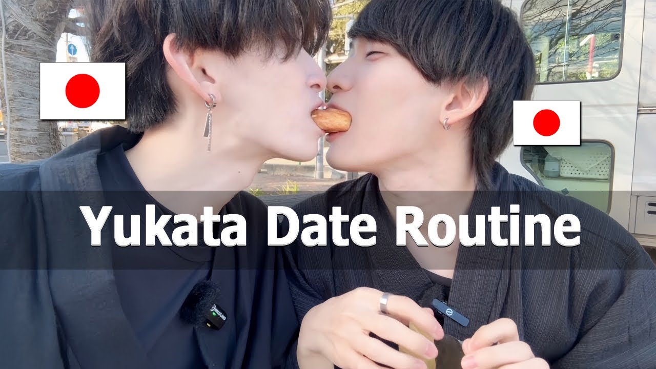 【Vlog】Yukata date routine / cooking pork millefeuille