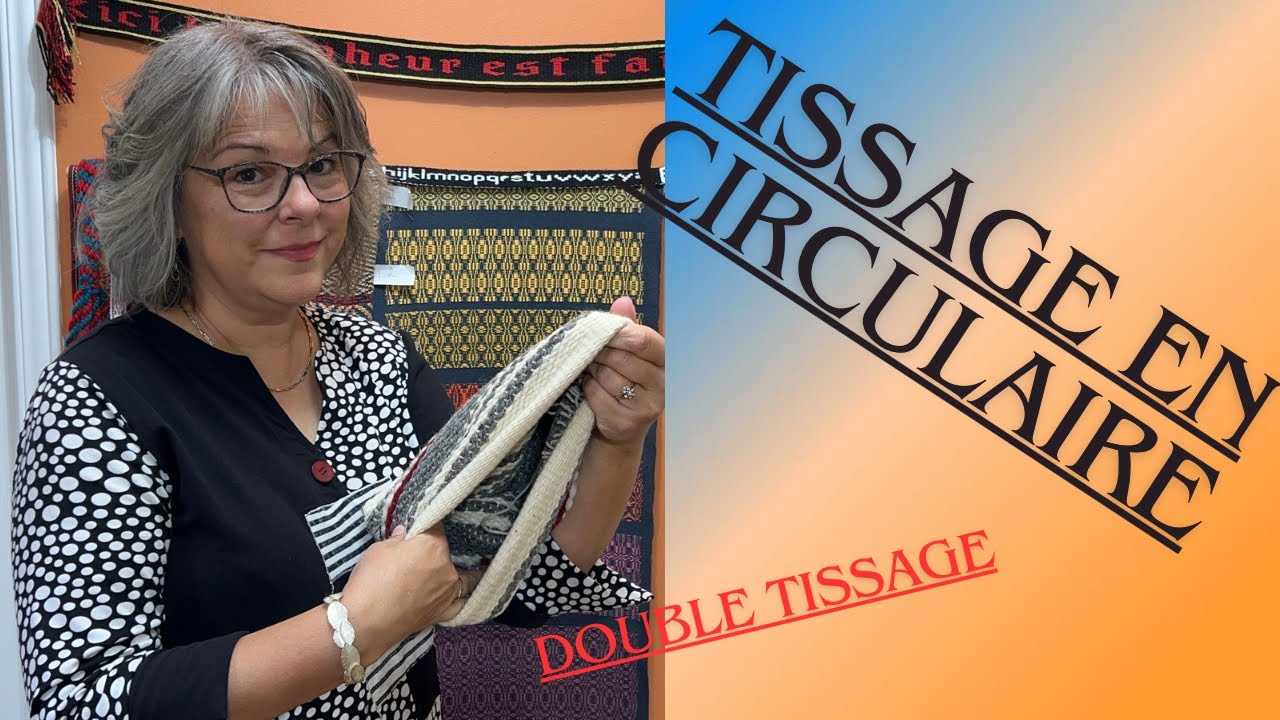Tissage au métier-Double tissage circulaire🌷