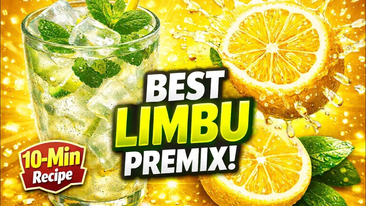 घरच्या घरी तयार करा परफेक्ट लिम्बू प्रीमिक्स! उन्हाळ्याचा सुपर कूल ड्रिंक 🍋✨🍹