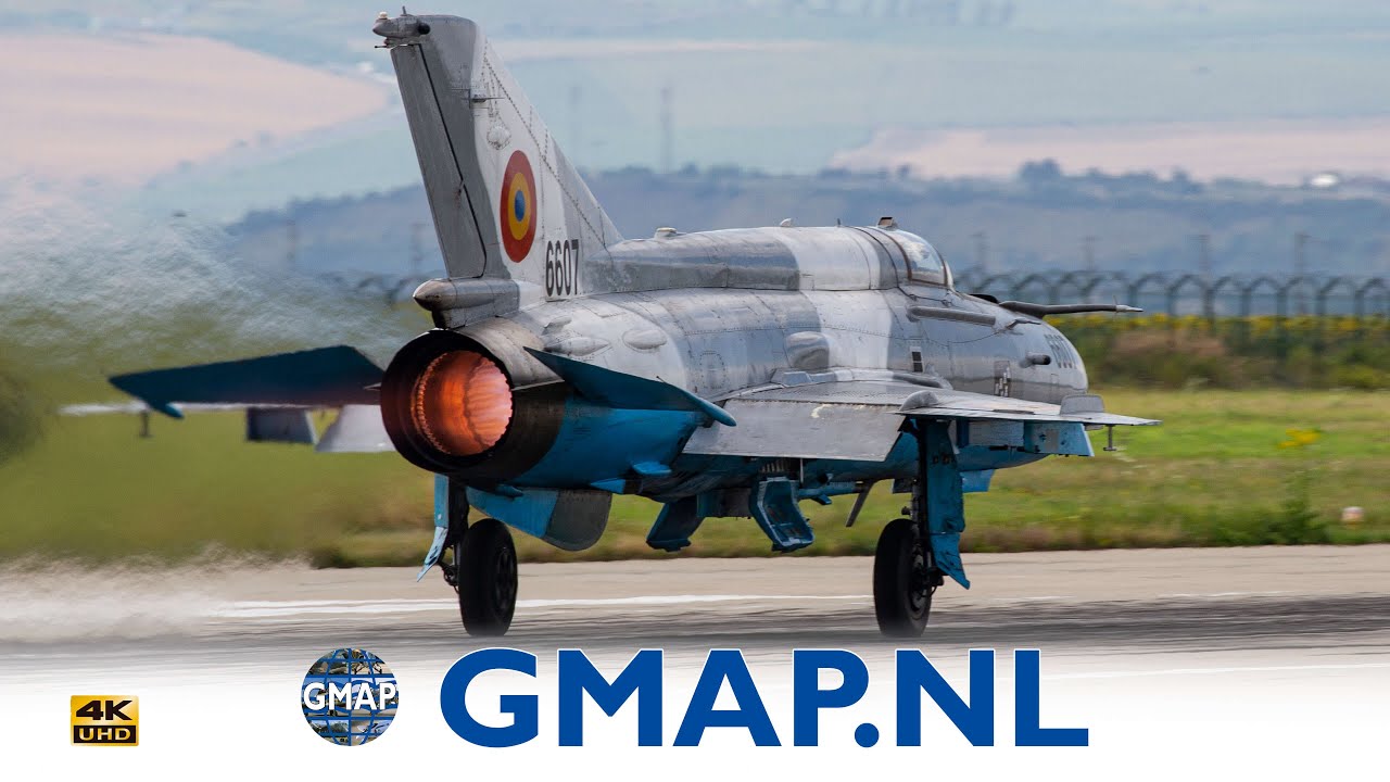 Mig-21 in full afterburner at Campia  [4K] #mig21 #fighterjet #lancer