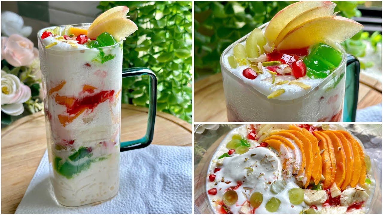 Easy recipe for making instant falooda with Radhuni falooda mix/INSTANT FALOODA,FRUITCUSTARD,Dessert