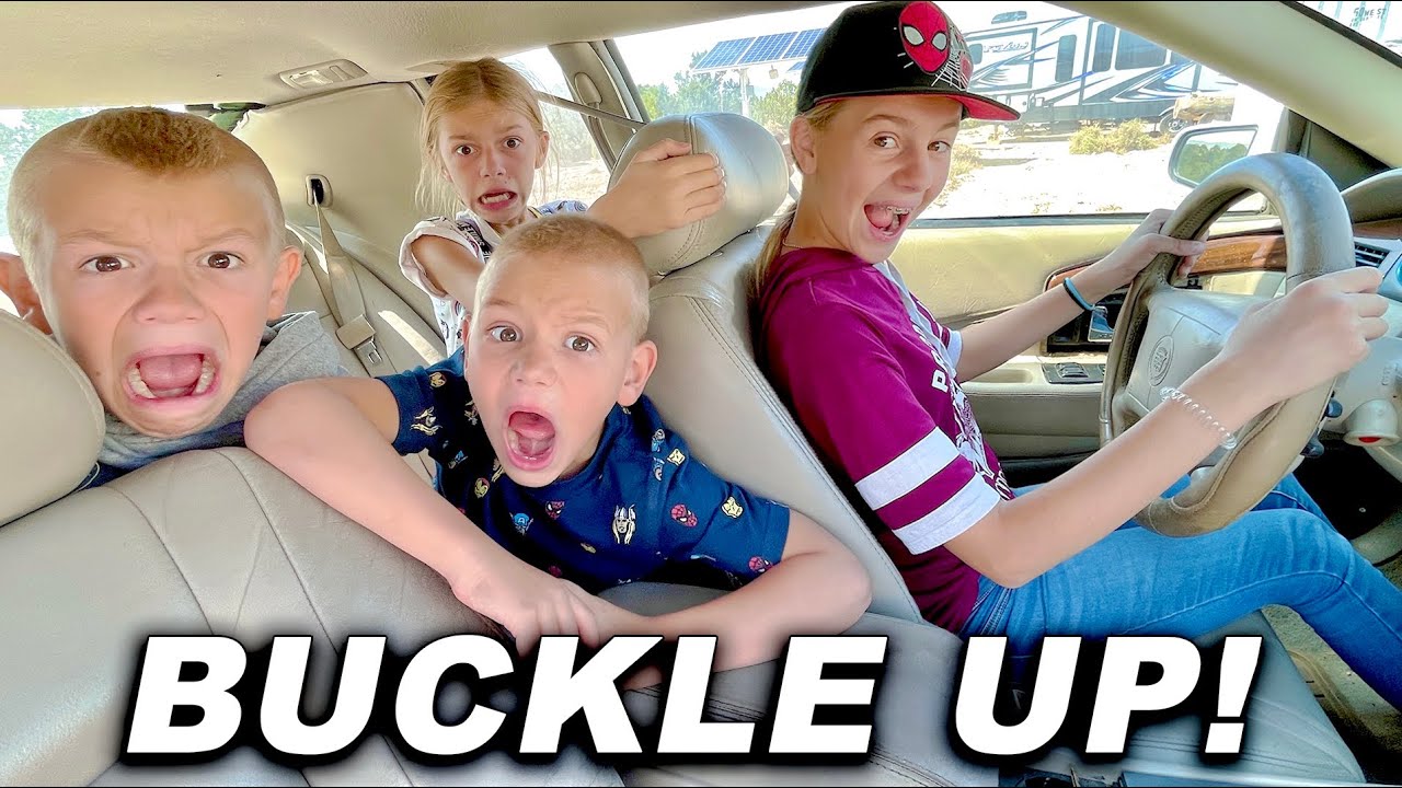 14 Year Old Kid Drives A Car And Takes Her Siblings On A Joy Ride!