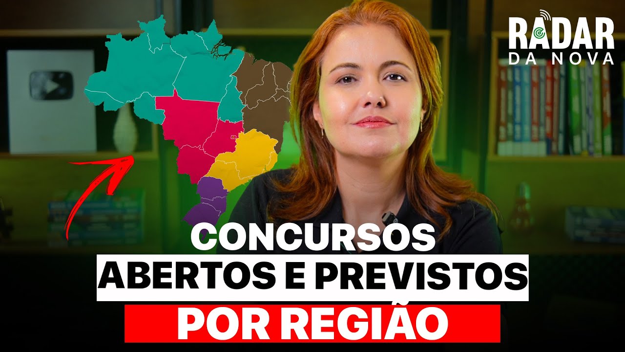 MELHORES CONCURSOS ABERTOS E PREVISTOS POR REGI&Atilde;O - DEZEMBRO 2025 🔴