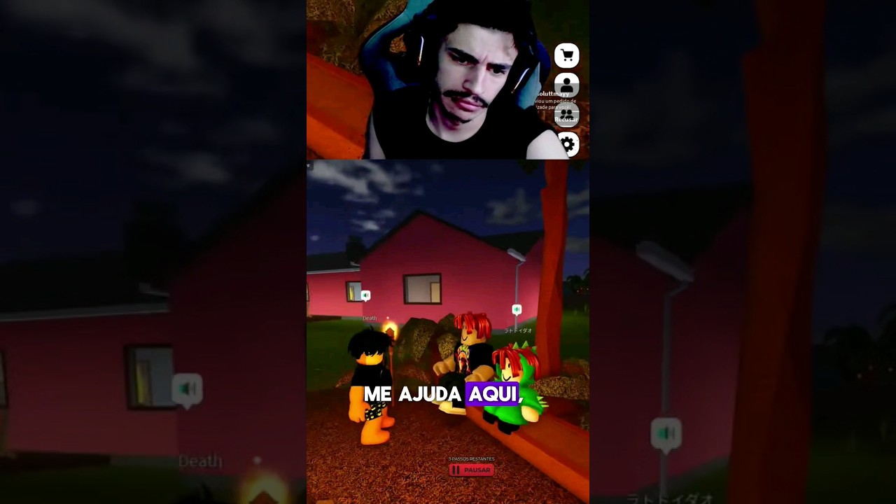 Ele defendeu a crian&ccedil;a mais pura e doce! (Bistecone e Aham) #Bistecone #aham #roblox