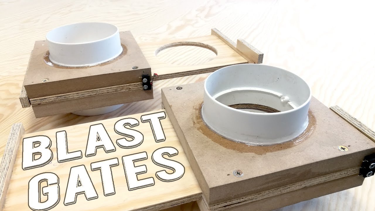 BLAST GATES for dust collection | DIY |  100mm (4inch) | micro switch