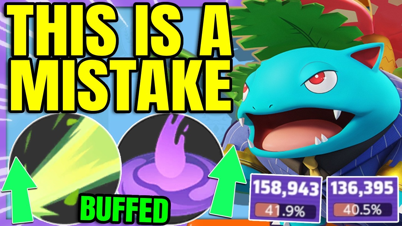 I can't believe they BUFFED SOLAR BEAM VENUSAUR it's way too strong | Pokemon Unite