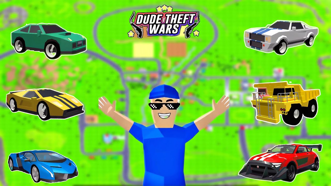All The New And Special Vehicles Locations And Place in Dude Theft Wars !!! 😍