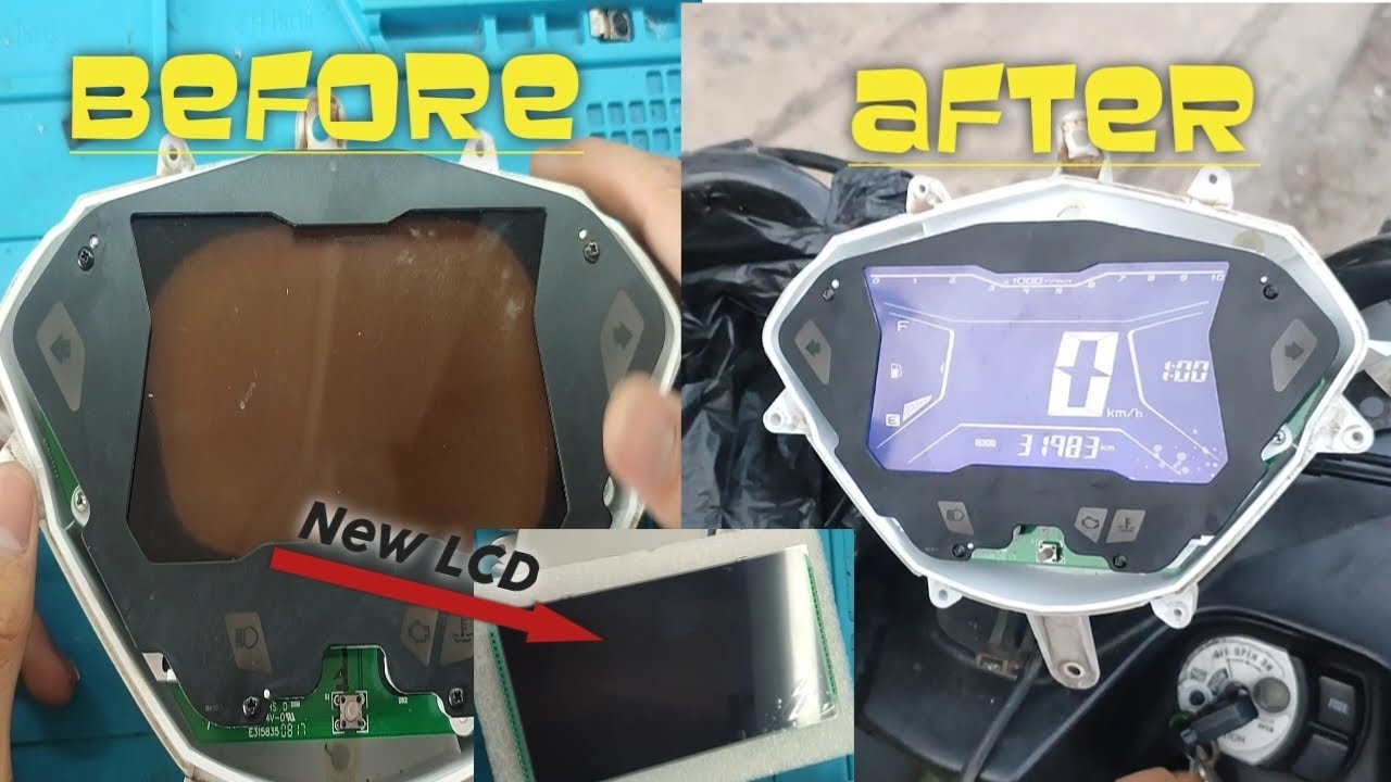 Cara mengganti LCD speedometer motor aerox