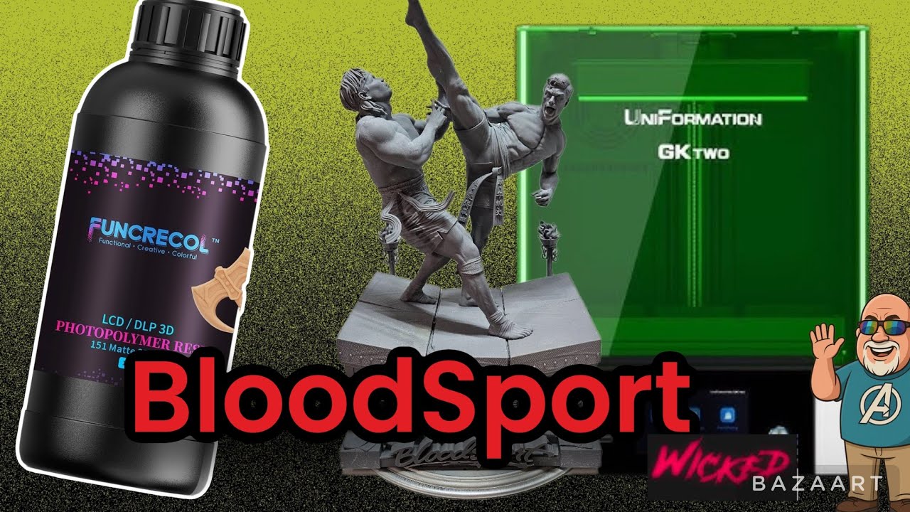 Blood Sport Tribute  Resin 3D Print  | Funcrecol Gray Resin