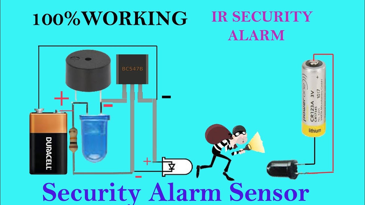 DIY Door Security alarm //Security alarm sensor//100%working project