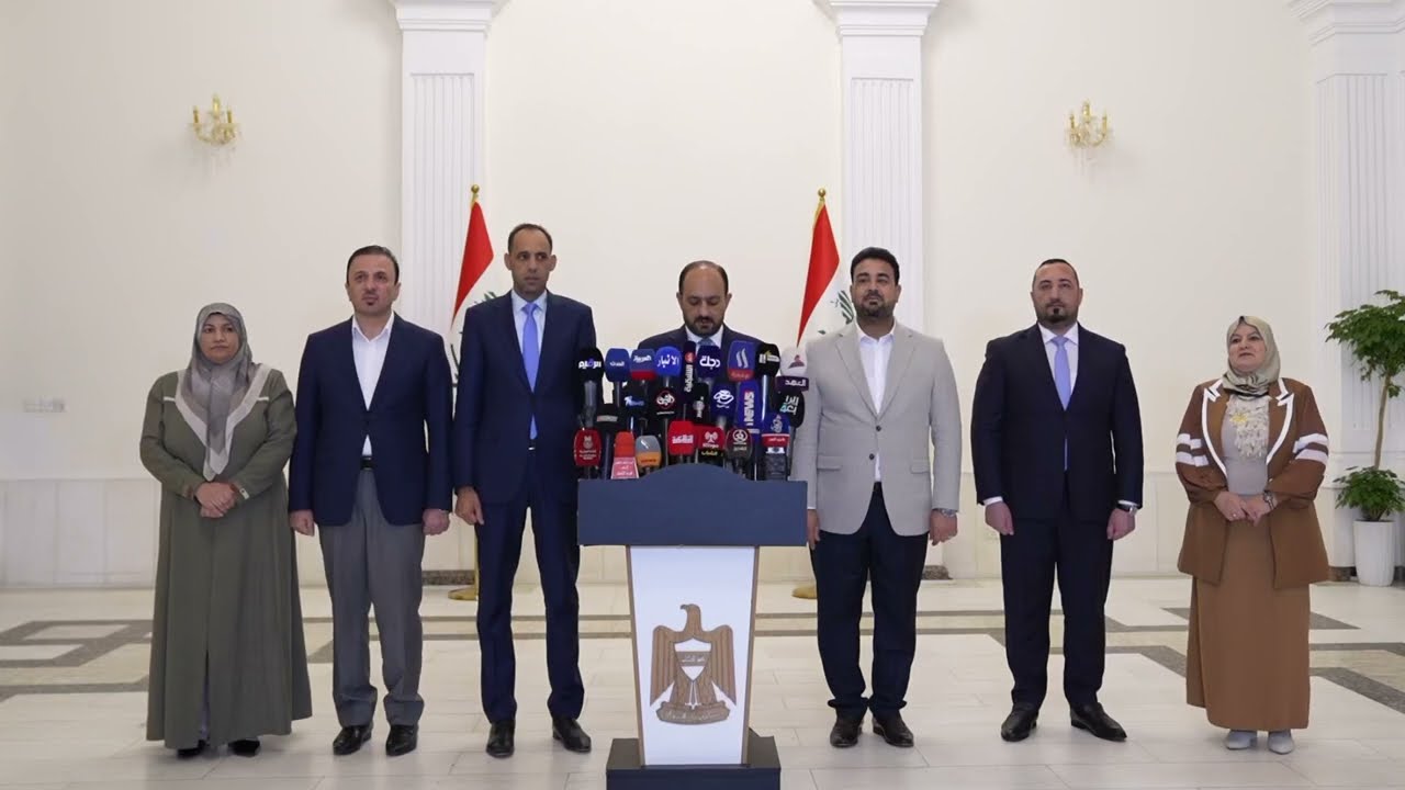 المؤتمر الصحفي حول إطلاق الوجبة الأولى من تخصيص قطع الأراضي السكنية في بلديات محافظة الأنبار