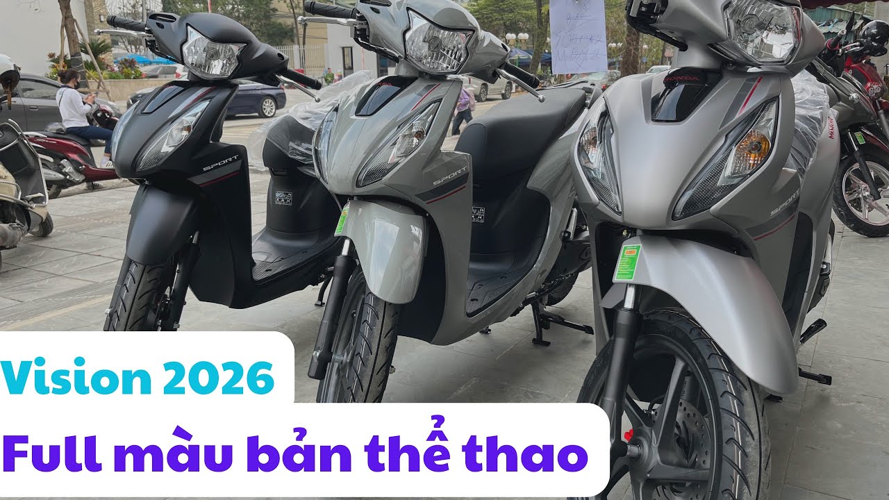 Honda vision 2026. Review Vision bản thể thao 2026. Full màu vision 2026 bản yên cao #vision2026 