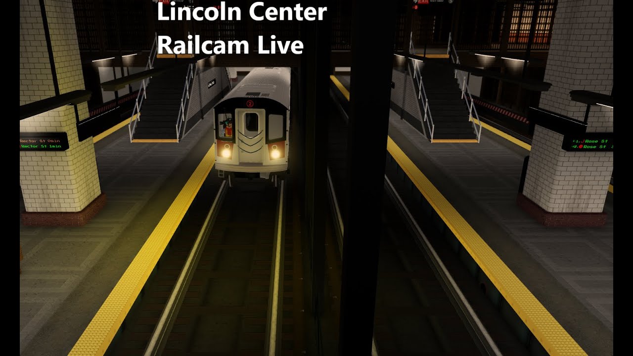 NYC Lincoln Center Subway Station Railcam Live