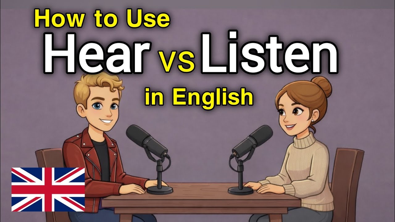 How to Use Hear vs Listen in English | Daily English Podcast | A1-B2 Level