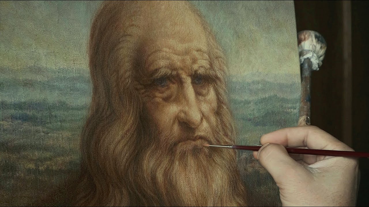 Painting like Leonardo da Vinci.