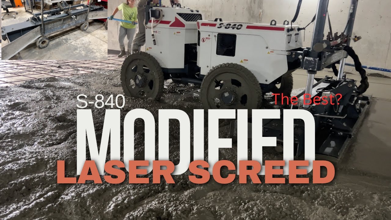 Modified Somero S 840 Laser Screed Roller Mod