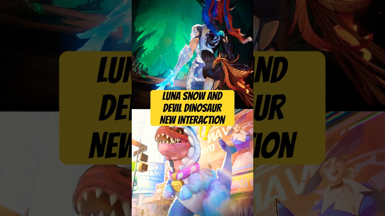 Luna Snow and Devil Dinosaur AKA Moon Girl Interaction In #marvelrivals new season 9