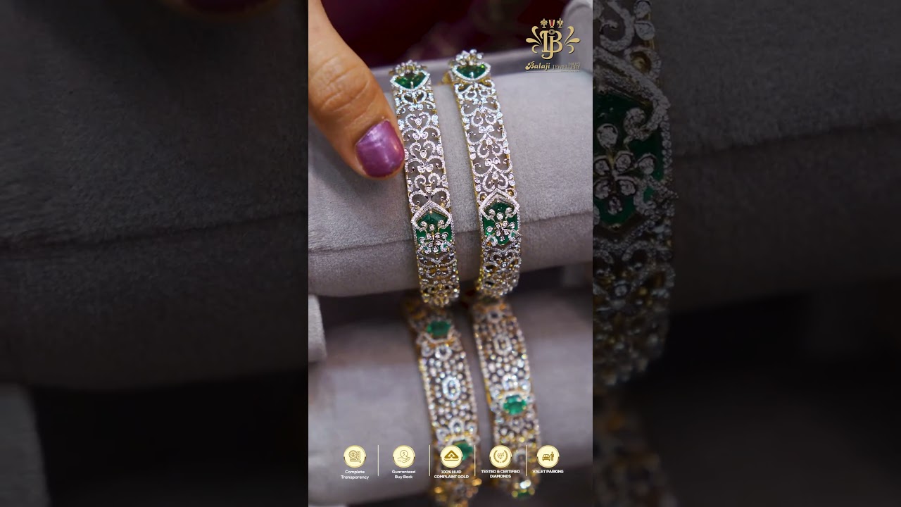 Diamond Bangles | Best diamond Jewellery | Balaji Jewellery Punjagutta | +91 9951422120