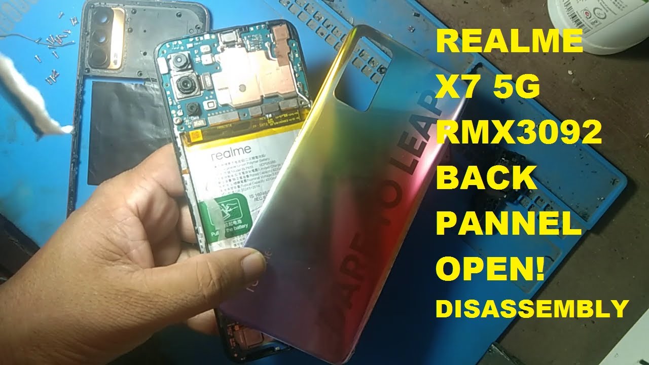 Realme X7 5G (RMX3092) Disassembly & How To Back Pannel Open Realme  X7 5G !