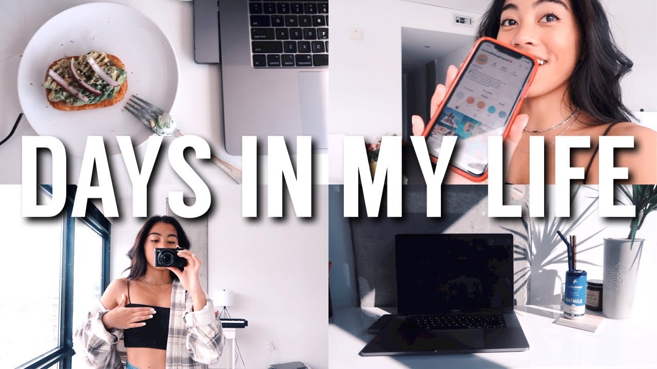 DAYS IN MY LIFE: Getting Things Done, New Purchases, Work From Home Fits, Launch Day + Food!