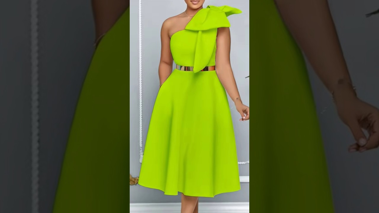 French One Shoulder A-Line Party Dress - Only $14.53!  